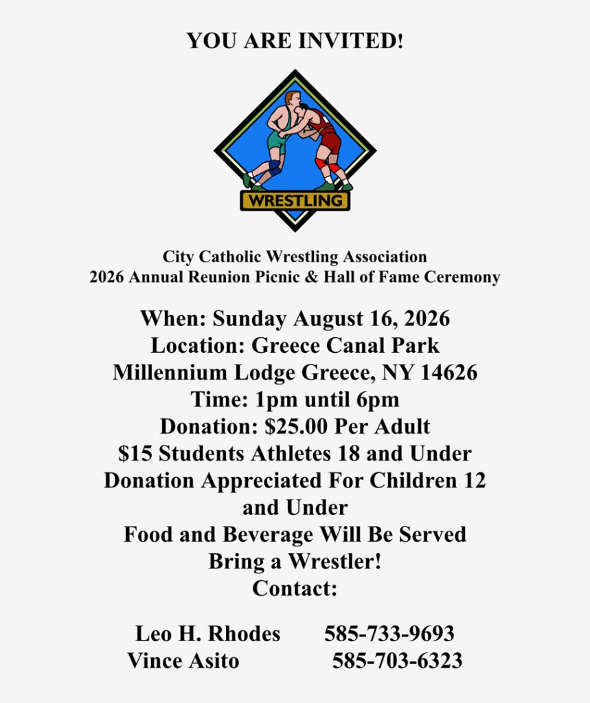 City-Catholic Wrestling Reunion Picnic and Hall of Fame Induction Ceremony