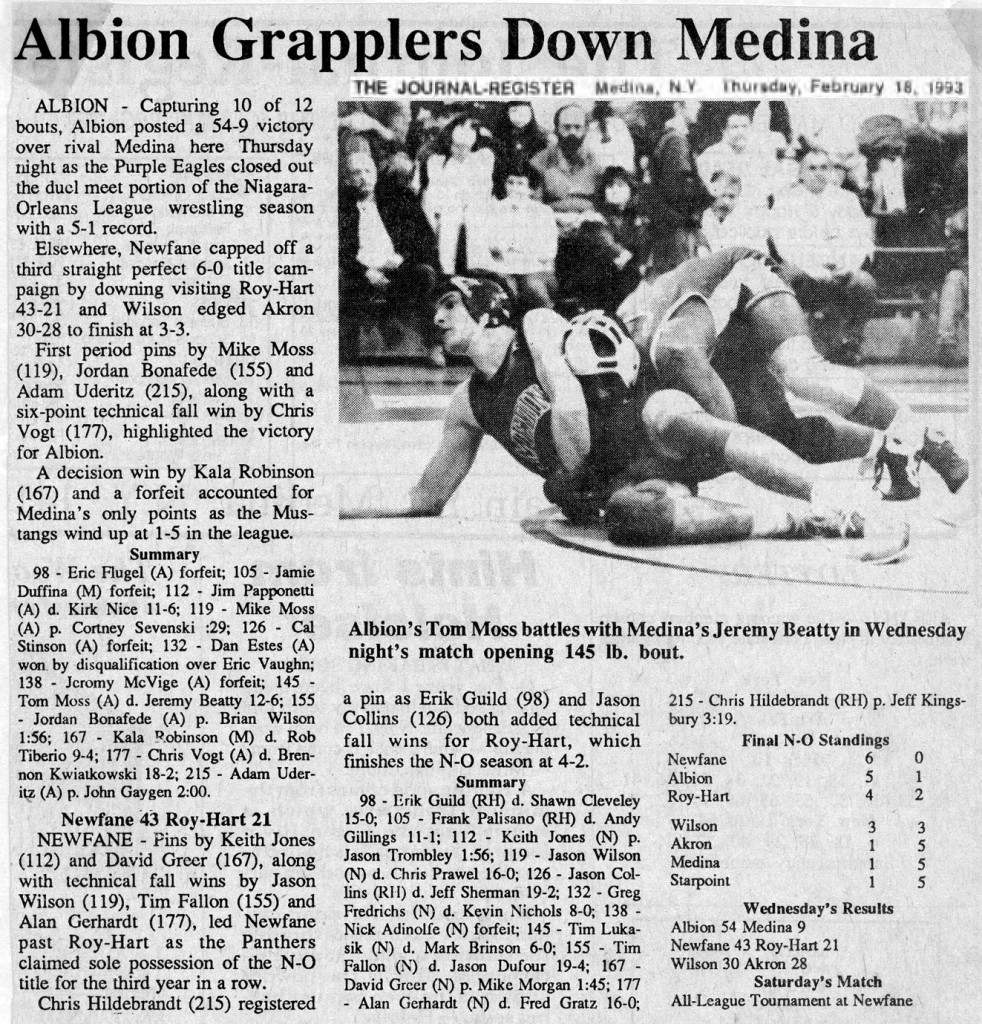 Albion Grapplers Down Medina